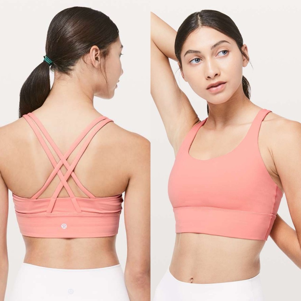 Lululemon Energy Bra *Long Line Pink Coral